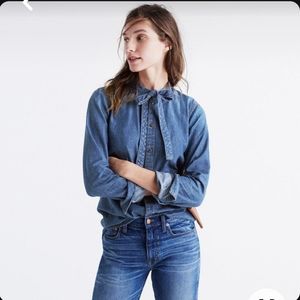 Madewell denim blouse